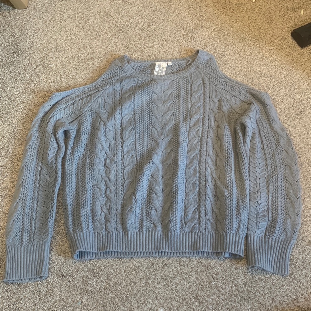 Sadie & Sage Open Shoulder Sweater